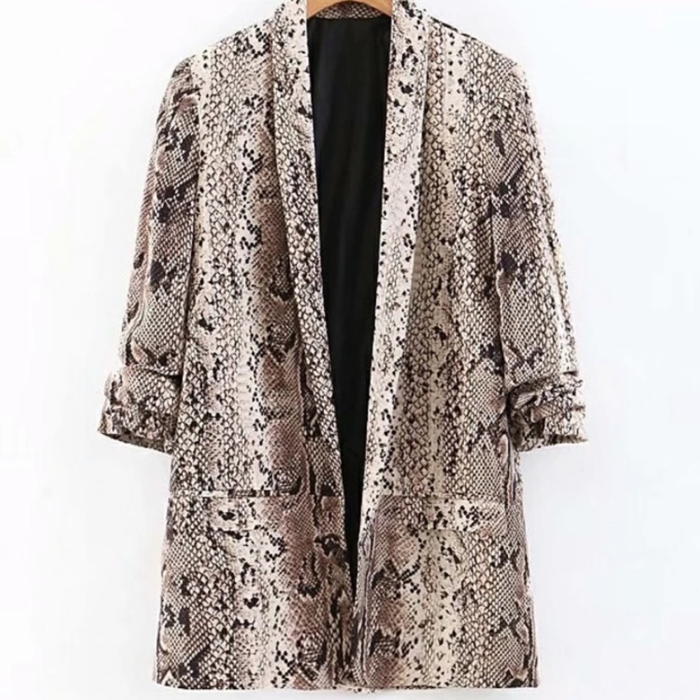 Silk like blazer
